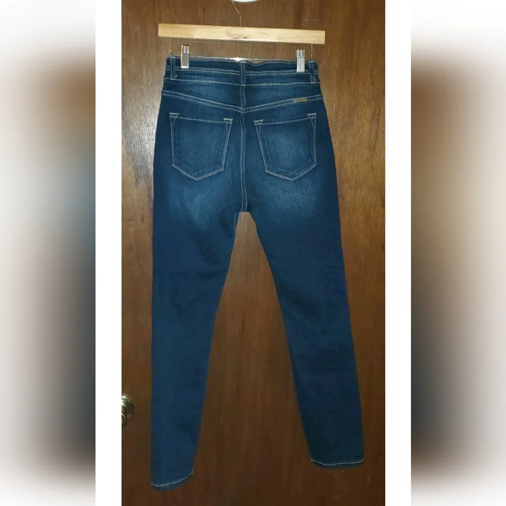 Kancan Jeans High Rise Skinny Double Button Sz 26 - Picture 4 of 4